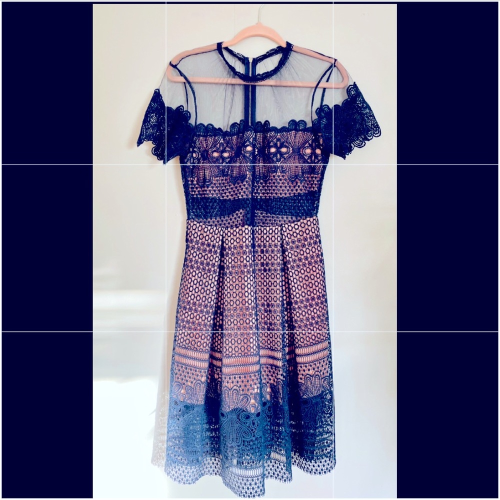 Lace illusion Dress